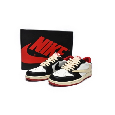 PROTravis Scott x Air Jordan 1 Low Black Red 02