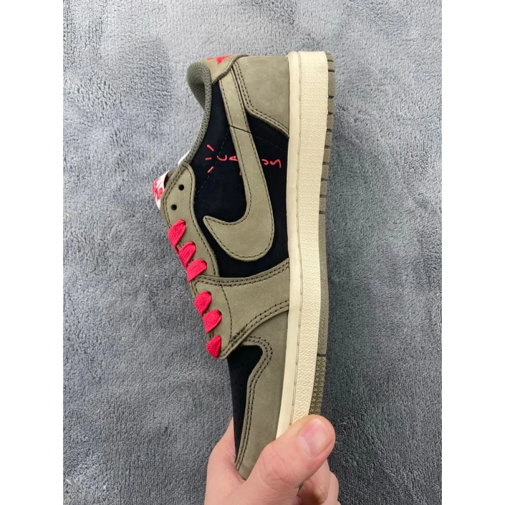  PROTravis Scott x Air Jordan 1 Low Dark Green