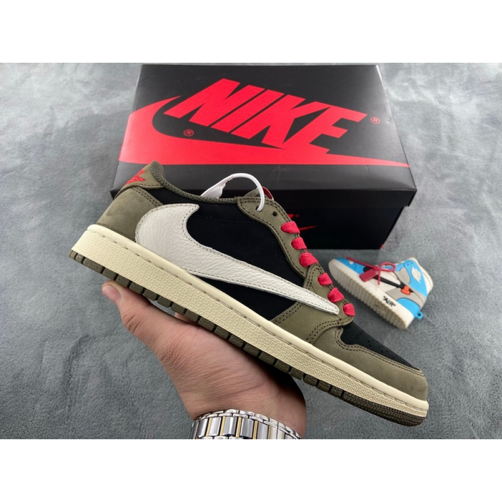  PROTravis Scott x Air Jordan 1 Low Dark Green