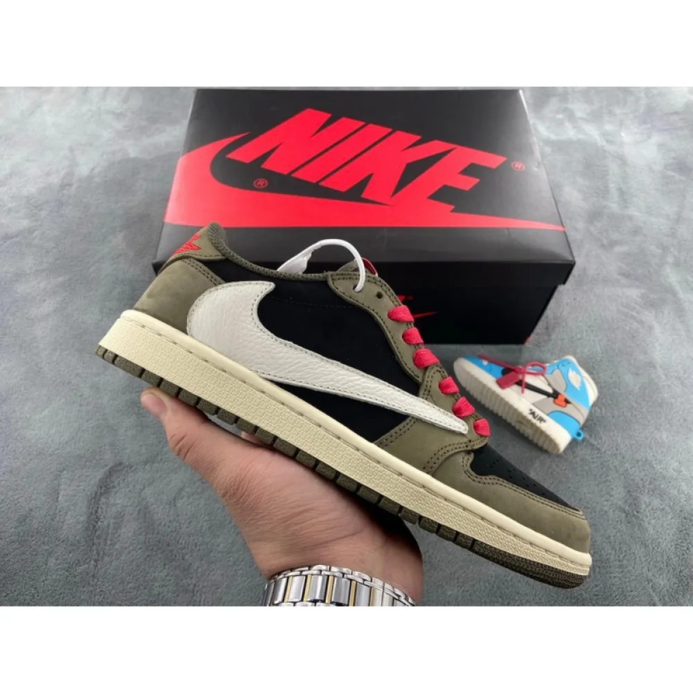  PROTravis Scott x Air Jordan 1 Low Dark Green