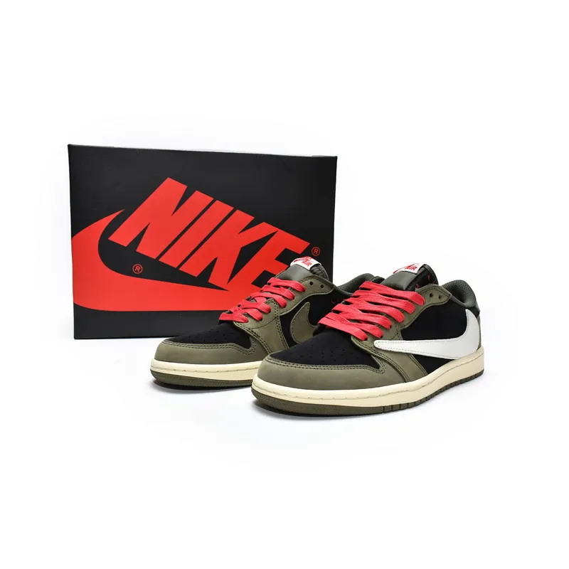  PROTravis Scott x Air Jordan 1 Low Dark Green