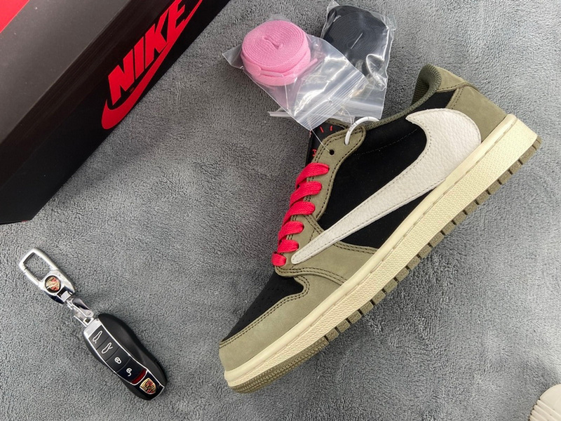  PROTravis Scott x Air Jordan 1 Low Dark Green