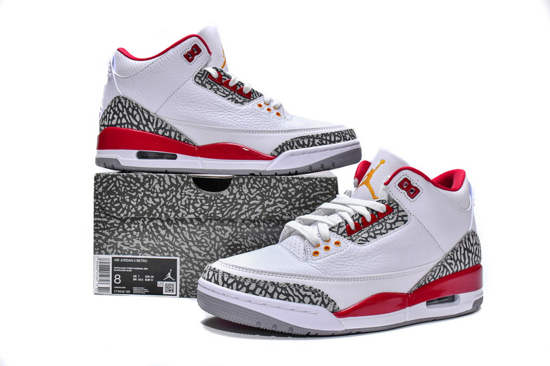 BS Air Jordan 3 Retro Cardinal Red