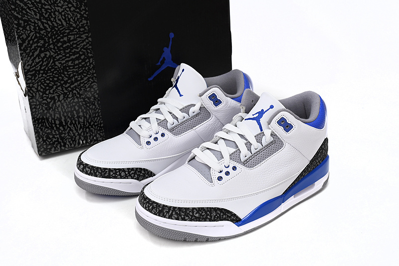 BS Air Jordan 3 Retro Racer Blue
