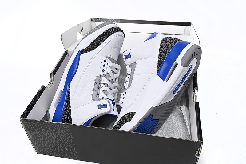 BS Air Jordan 3 Retro Racer Blue