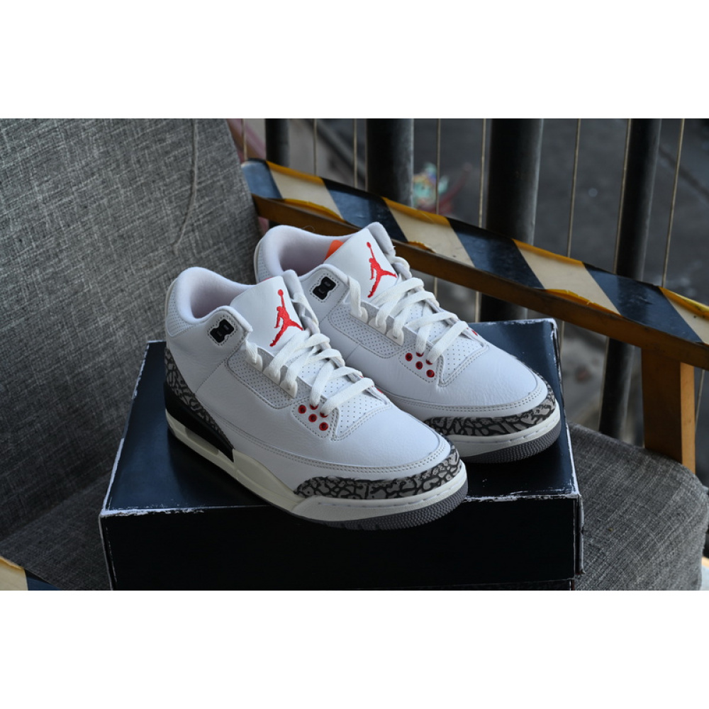 BS Air Jordan 3 White Cement Reimagined