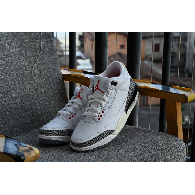 BS Air Jordan 3 White Cement Reimagined