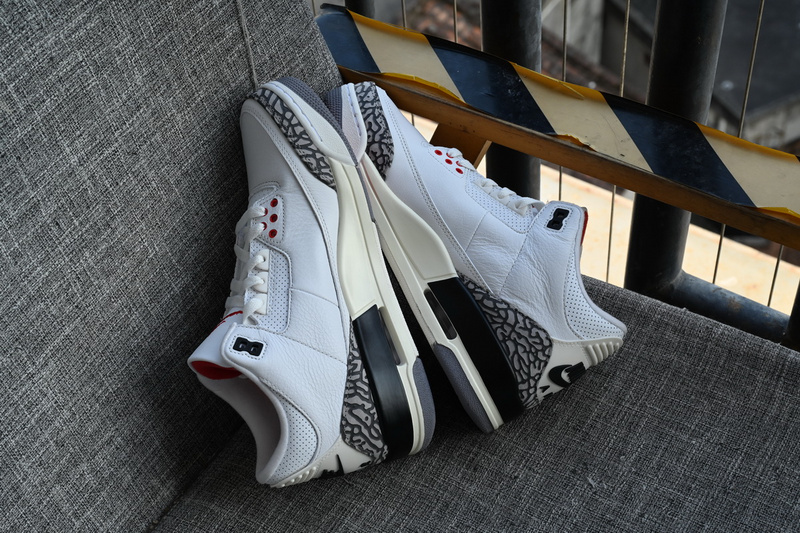 BS Air Jordan 3 White Cement Reimagined