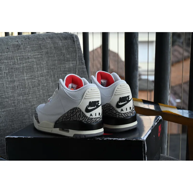 BS Air Jordan 3 White Cement Reimagined