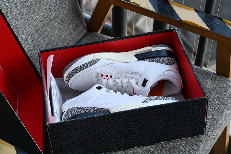 BS Air Jordan 3 White Cement Reimagined