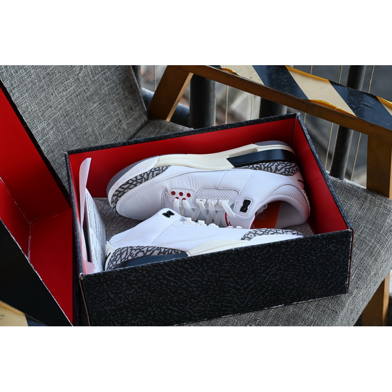 BS Air Jordan 3 White Cement Reimagined