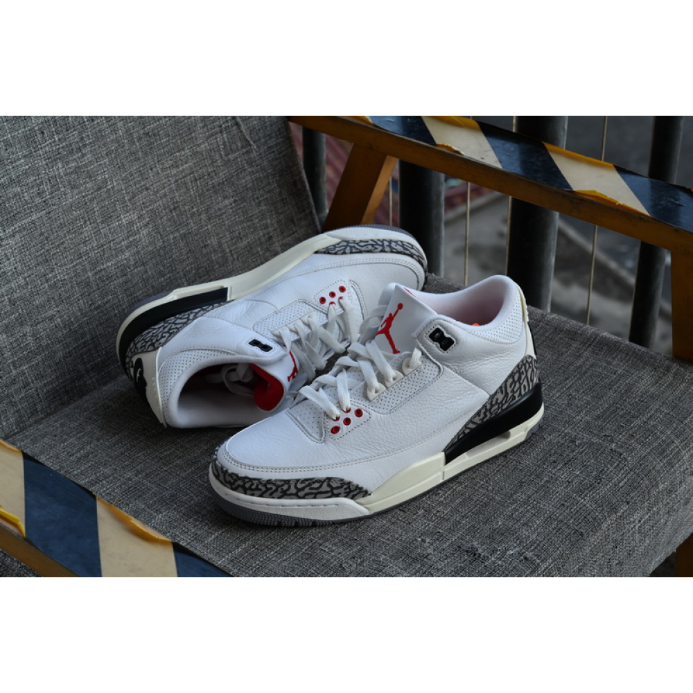BS Air Jordan 3 White Cement Reimagined
