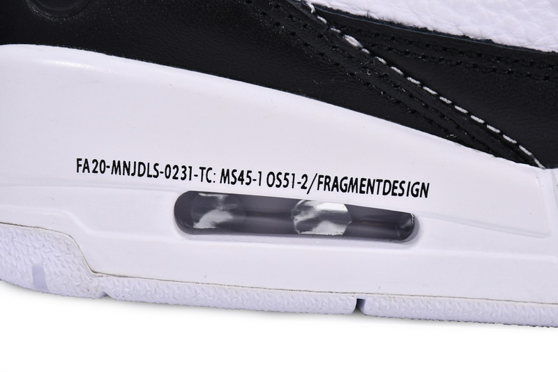 BS Fragment Design x Air Jordan 3 Black White