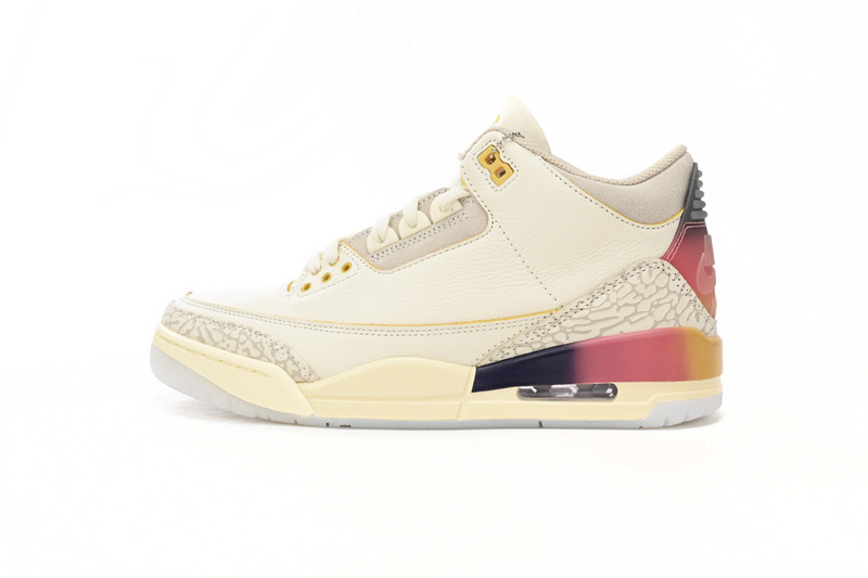 BS J Balvin x Air Jordan 3 White Blue Red