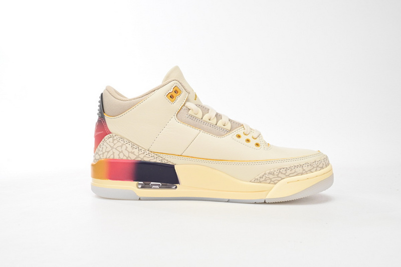 BS J Balvin x Air Jordan 3 White Blue Red
