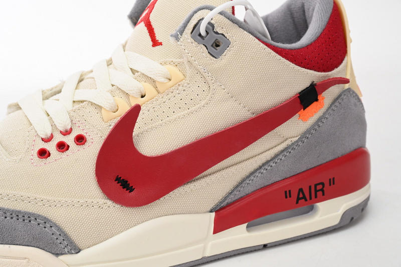 BS OFF WHITHE X Air Jordan 3 Beige