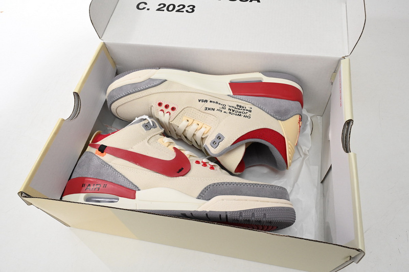 BS OFF WHITHE X Air Jordan 3 Beige