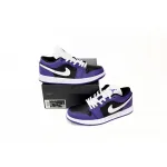 XH Air Jordan 1 Low Black Purple Splice