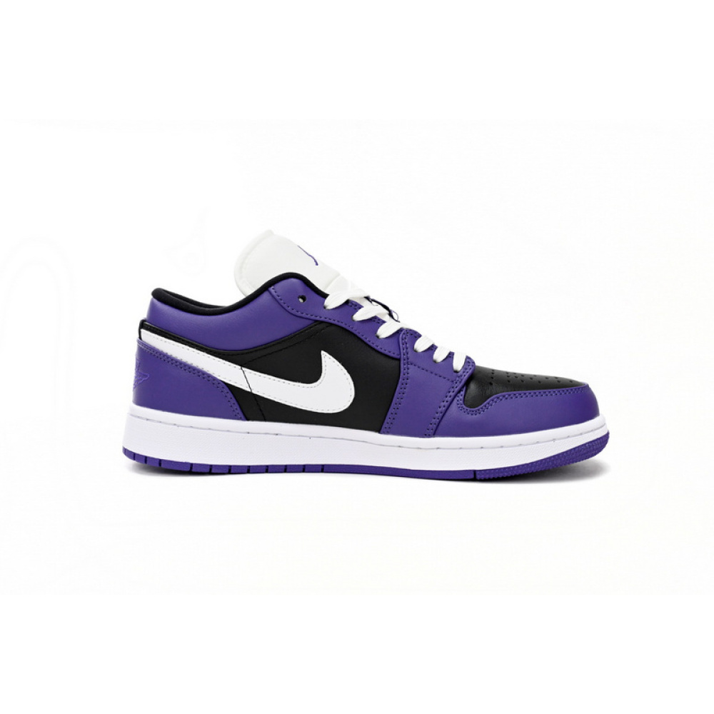 XH Air Jordan 1 Low Black Purple Splice
