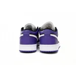 XH Air Jordan 1 Low Black Purple Splice