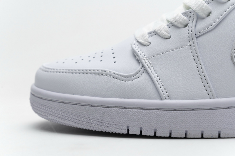 XH Air Jordan 1 Low White Pure Platnium