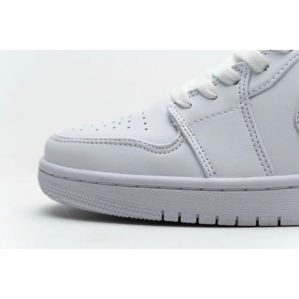 XH Air Jordan 1 Low White Pure Platnium