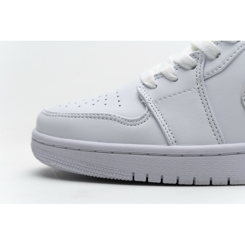 XH Air Jordan 1 Low White Pure Platnium
