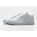 XH Air Jordan 1 Low White Pure Platnium