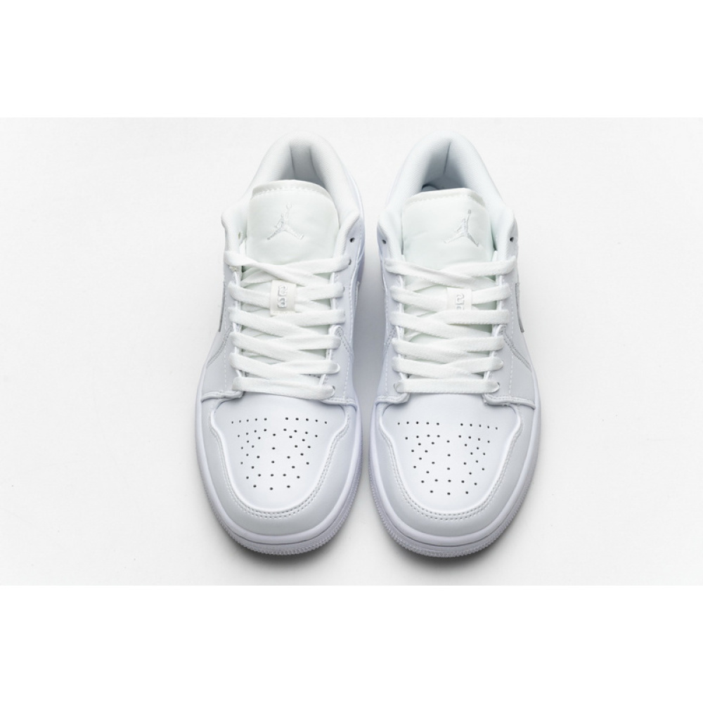 XH Air Jordan 1 Low White Pure Platnium