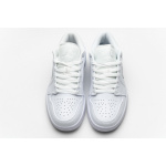 XH Air Jordan 1 Low White Pure Platnium