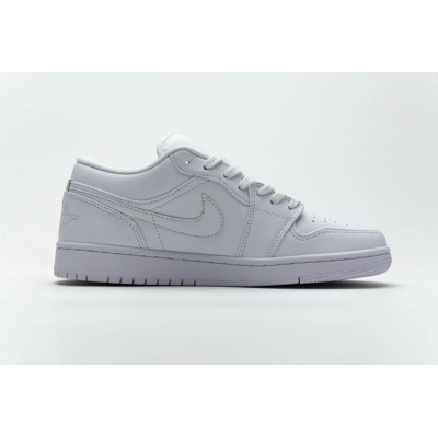 XH Air Jordan 1 Low White Pure Platnium 02