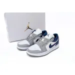 XH Air Jordan 1 Low Gray Blue