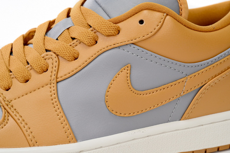 XH Travis Scott x Air Jordan 1 Low Grayish Yellow