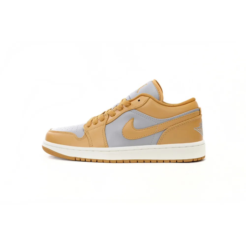 XH Travis Scott x Air Jordan 1 Low Grayish Yellow