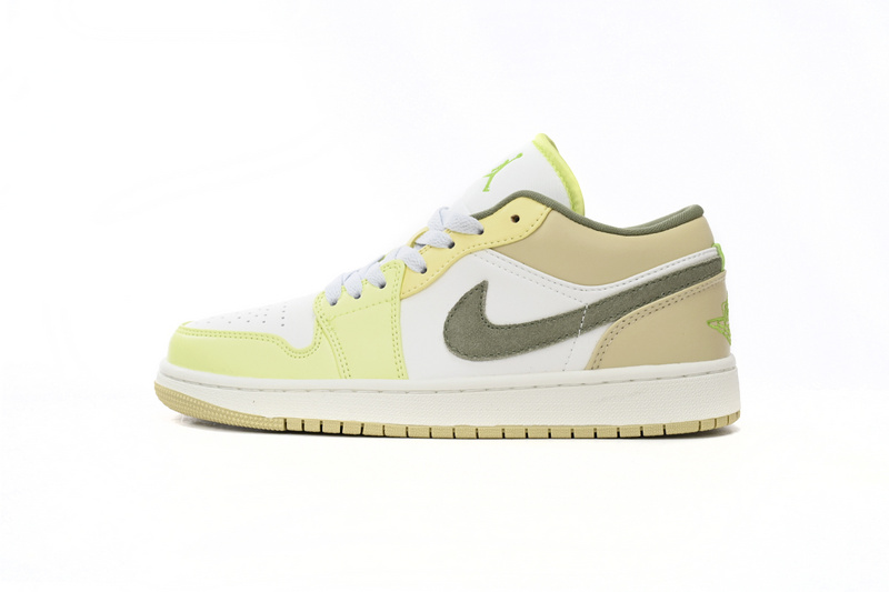 XH Air Jordan aj1 Low Green White