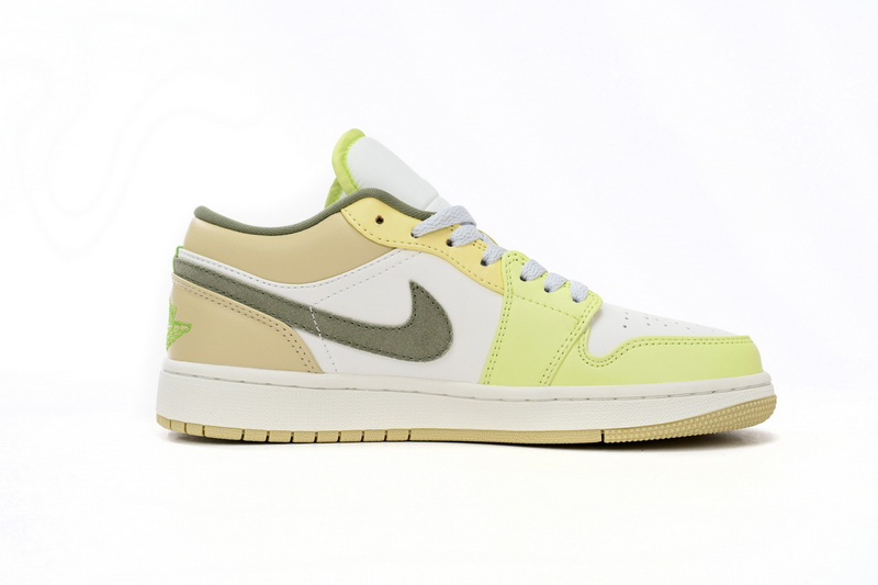 XH Air Jordan aj1 Low Green White