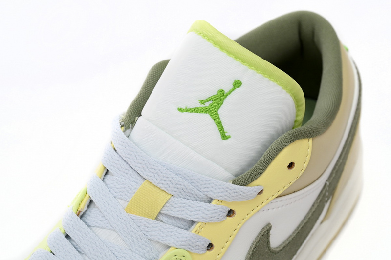 XH Air Jordan aj1 Low Green White