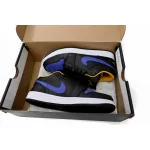 XH Air Jordan aj1 Low Black Purple Yellow