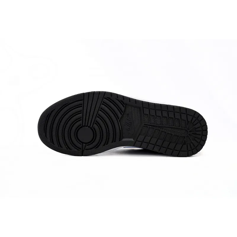 XH Air Jordan aj1 Low Black Purple Yellow
