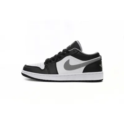 XH Air Jordan 1 Low Black Particle Grey 01