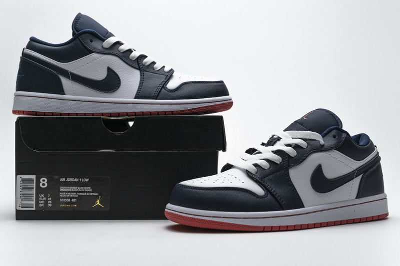 XH Air Jordan 1 Low Obsidian Ember Glow