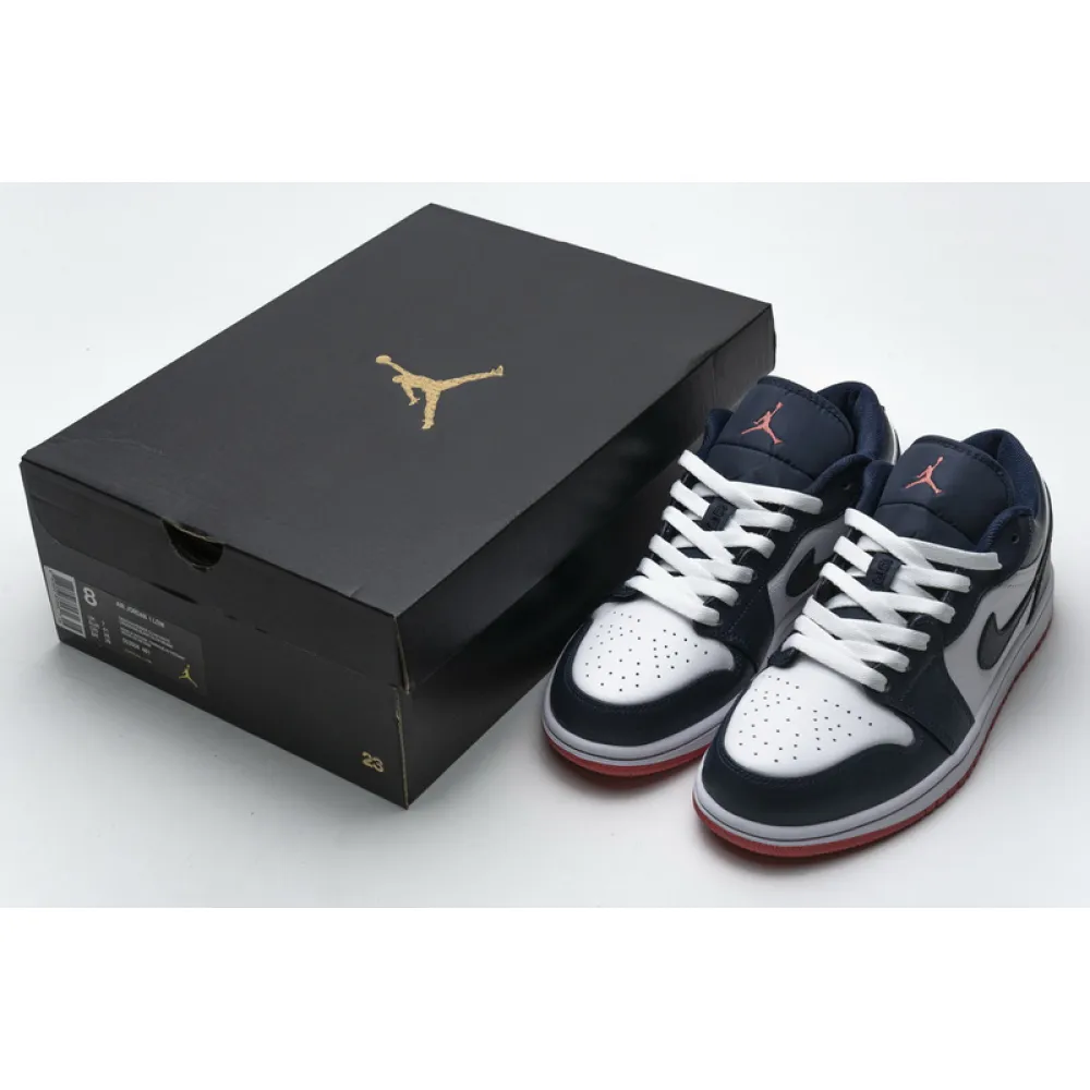 XH Air Jordan 1 Low Obsidian Ember Glow