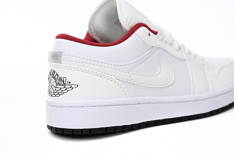 XH Air Jordan 1 Low All-white Red