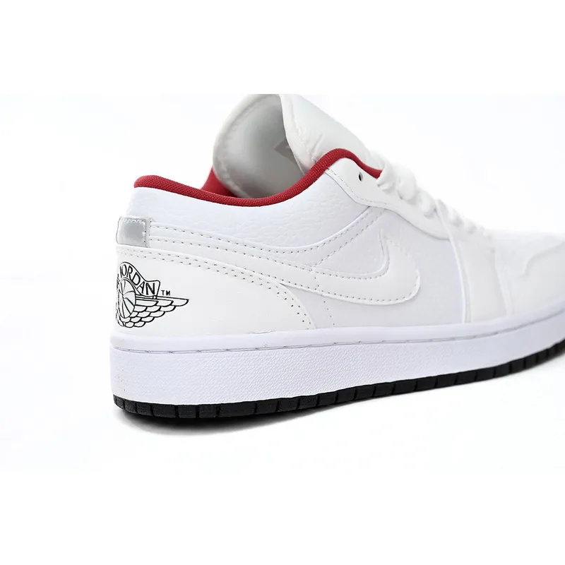 XH Air Jordan 1 Low All-white Red