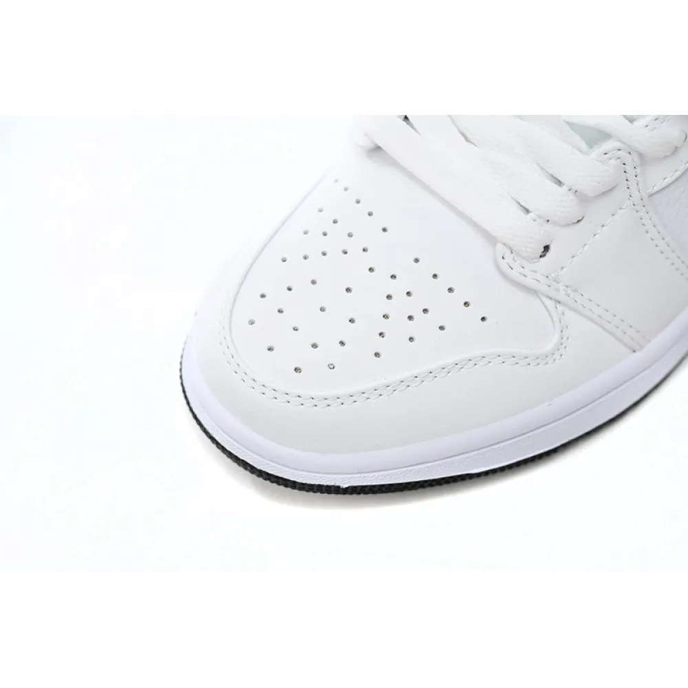 XH Air Jordan 1 Low All-white Red