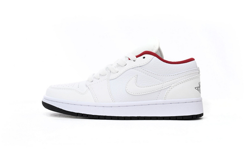 XH Air Jordan 1 Low All-white Red
