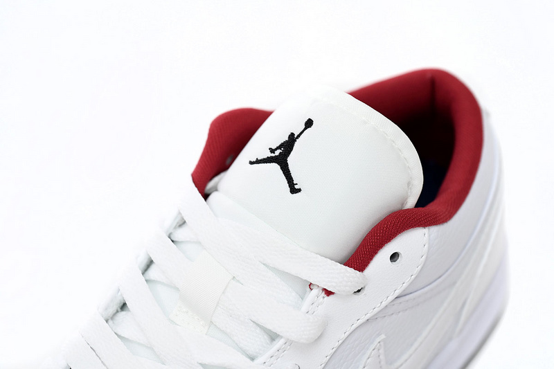 XH Air Jordan 1 Low All-white Red