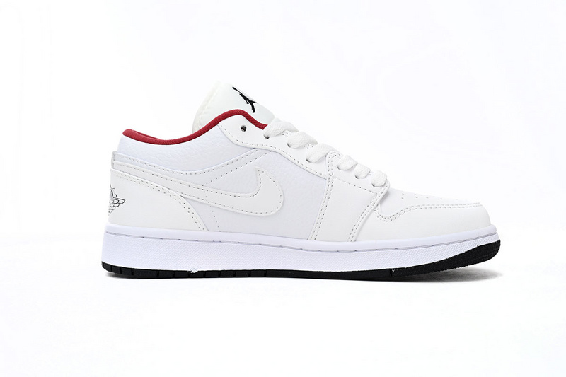 XH Air Jordan 1 Low All-white Red