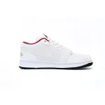 XH Air Jordan 1 Low All-white Red