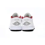 XH Air Jordan 1 Low All-white Red